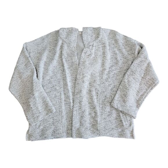MADEWELL Cozy Gray Open Front Hooded Cardigan Size M - Picture 1 of 6